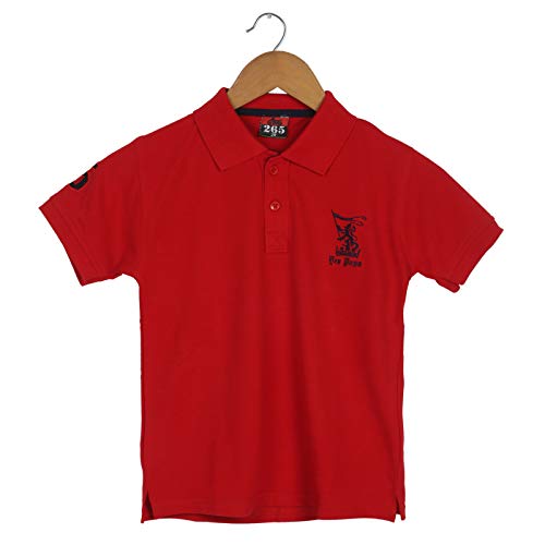LK Vyapaar Stylish Polo Neck Kids Red Tshirt Cotton Tees for Boys Girls Size-28 5-6 Years RS.349 (76.00% Off) - Amazon