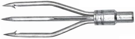 New 4 Inch Hardened Steel Barbed 3-Prong Paralyzer Tip with Spring Steel Tines - 6mm by Dixie Divers