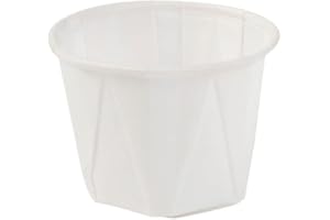 GREENBOX Lot de 250 petits coupelles pour sauces, foods, confiture, mini gobelets ronds de 30 ml blancs, en papier avec revêtement biologique, 100% biodégradables
