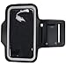 Produktbild Trendy8 Universal Sports Armband Case Size XL Sportarmband Tasche Sport Schutzhülle für Samsung Galaxy S3 I9300 I9305 LTE S4 I9500 I9505 S5 SM-G900 G900 HTC One M8 S V X XL Sony Xperia L SP T TX ZL LG Google Nexus 4 P760 Optimus L9 LG P880 P700 Optimus L7 Farbe Schwarz Grau Color Black Grey