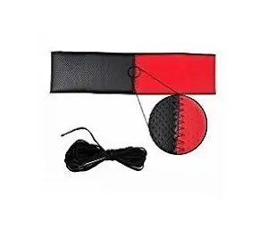 Hi Art EasyGrip1462 Black and Red Stitchable Car Steering Cover for Hyundai Santro Xing