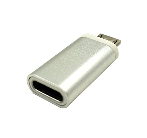 maxhood USB 3.1 Typ C Adapter, 1 Pack usb-c Buchse auf Micro-USB-Stecker laden & Sync Daten Konverter Adapter Stecker Typ C Gerät auf Micro USB Gerät (usb-c FM/MicroUSB M) - 5