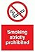 Produktbild Viking Schilder ps5-a4p-v Rauchen streng verboten Zeichen, Vinyl, 300 mm H x 200 mm W