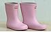 Produktbild HRFHLHY Leichte weiche Jungs und Mädchen Regenstiefel Naturkautschuk-Kinderrohr-Renbstuch Rutschfest und geruchsbeständige Regenstiefel,Pink,35
