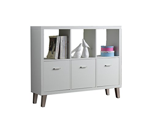 Kit Closet 60503 Estantería Venecia, 3 Puertas y 2 baldas, Madera, 94x117x30