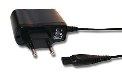 vhbw Chargeur 220 V (15V/0,4A) pour rasoir Philips RQ-Serie, par exemple: RQ1050, RQ1090, RQ1180, RQ1260. Remplace: HQ8505, CRP136.
