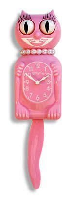 The Original New Edition Kitty Cat Klock (Clock) Miss Kitty Cat Limited Edition - Pink by California Clock Company