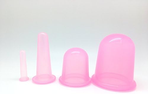 Anti Cellulite Suction Vacuum Cupping Set (Four Cups For Different Parts Of The Body) – Effective Against Cellulite, Wrinkles and Problem Skin - Firming Massager – Comes With Attractive Bag