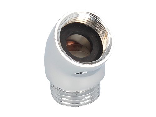 tecuro Winkelstück für Handbrausen 1/2″ x 1/2″ x 50° Neigung – messing verchromt - 4