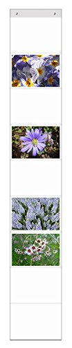 DIN A4 Vorhang mit 9 Taschen Querformat Fotovorhang Fotowand Fotogalerie Fototaschen Fotohalter Taschenvorhang Fotos A 4 Dokumente