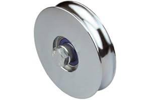 DOJA BARCELONA DOJA Industrial | Roues pour portes coulissantes | 1 unité | 100 x 20 | Acier | Roues de poulie pour entraînement d'équipement mécanique | Application : Portes, fenêtres, armoires, moustiquaires