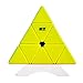 Produktbild OJIN QiYi MO FANG GE Qiming EIN Pyraminx-Zauberwürfel MoFangGe-Pyramiden-Dreieck Vierachsiges Tetraeder-Geschwindigkeits-Puzzle-Würfel Glattes Würfelspiel mit Einem Würfel-Stativ (Stickerless)