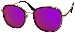 Sunscreen sunglasses Large Frame Reflective Sunglasses Thick Female Round Face Sunglasses Personality Suit Glasses Easy to carry ( Color : 2 )