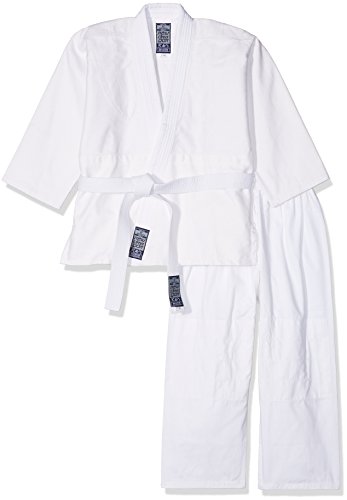 Gimer Judo/Gi, Completo Arti Marziali Unisex Bambino, Bianco, 150