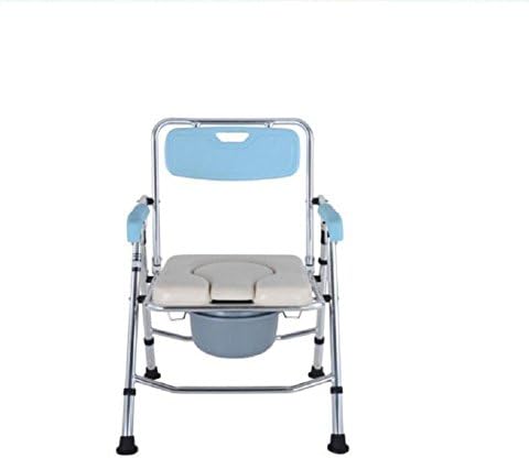 Meylee Aluminum alloy stent elderly women shower chairs folding toilet seat raiser Folding Commode