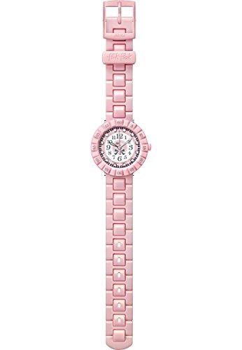 Flik-Flak-Mdchen-Armbanduhr-Analog-Analog-One-Size-wei-rosa