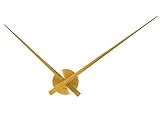 Karlsson KA5516GD Wanduhr Little Big Time Alu Goldfarben, Aluminium, Gold, 90x90x3 cm