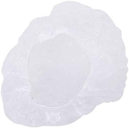 XinHe 100Pcs Pro-Cap Professional Processing Caps, Extra Large Disposable Clear Shower Hair Caps for Spa Salon