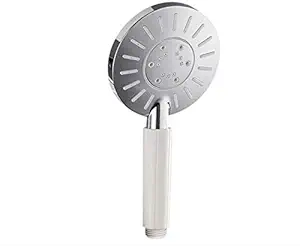 ANMEX Adjustable White Round line Rain Spray Hand Shower (Chrome Finish) (abs)