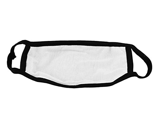 sourcingmap® Herren Damen Outdoor Staubschutz Mund Muffelofen Ohrbügel Gesichts Maske 2 Stück Schwarz – Damen, Schwarz, Einheitsgröße - 2