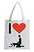 Produktbild I love from behind Fun Jutebeutel