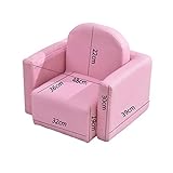 ● Ideal para juegos infantiles, dormitorio, sala de estar.Los niños pueden leer libros, ver la televisión y jugar con juguetes más cómodamente con este mini sofá.Una gran adición para adaptarse a la decoración de su hogar.