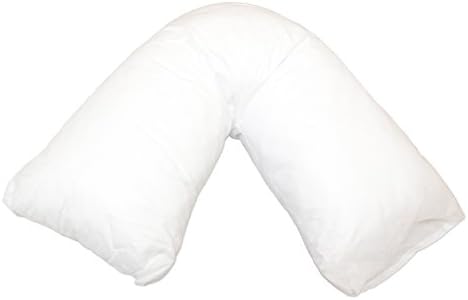 White V Shaped Pillow with Pillowcase by babskin