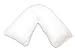 White V Shaped Pillow with Pillowcase by babskin