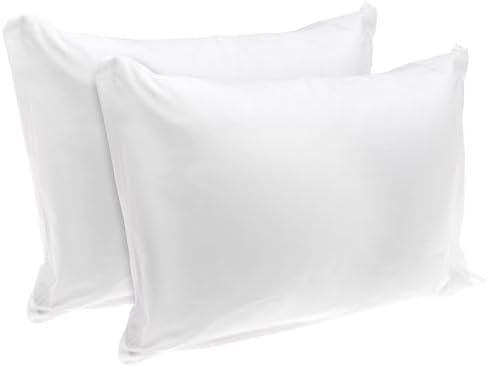 Rest Right 100% Cotton Zippered Pillow Protector, Set of 2