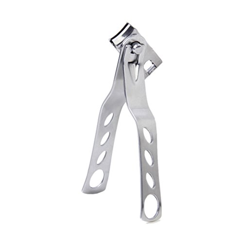 Footful Stainless Steel Thick Nail Clippers with Rotating Swivel Head Large