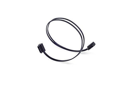 SilverStone SST-CP11B-300 - SATA III 6 Gbps Kabel, ultra-dünn, um 90° abgewinkelte Anschlüsse, 30 cm, blau