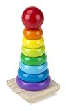 Melissa & Doug Wooden Rainbow Stacker Set - Assorted Colours