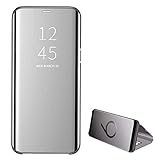 ✔ [Mirror Case] Unterstützt kabelloses Aufladen eines kompatiblen für Spiegel Handyhülle OnePlus 6, Mirror Case OnePlus 6T, Lederhülle OnePlus 5, Schutzhülle OnePlus 5T.