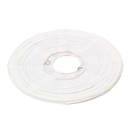 BAYTTER® 10x Lampenschirm Papier Papierlaterne Lampions Papierlampe Laterne Dekoration für Ballon Garten Party weiß drei Größen wählbar (30cm) - 3