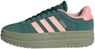 adidas Donna VL Court Bold Shoes, Collegiate Green/Haze Coral/Semi Frozen Turbo, 37 1/3 EU
