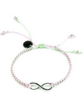 Smilla Brav Armband INFINITY -silber- mint/rosa PL08