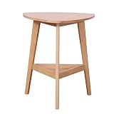 Tamaño compacto: mesa de decoración triangular con D x H: 48 x 58 cm - mesa elegante con huella pequeña