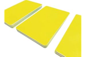 KARTENSTUDIO 100 Plastikkarten in Premium Qualität | Wählen Sie aus über 30 unterschiedlichen Farben | Geeignet für alle Plastikkartendrucker (Gelb Neon)