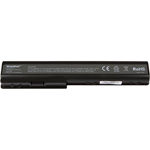 NinjaBatt® New Laptop-Akku für HP Pavilion DV7 DV7-1245DX DV7T DV8 KS525AA 497705-001 464059-142 HSTNN-OB74 464059-251 464059-252 464059-222 464059-122 – High Performance [8 Zellen/4400mAh/63wh] - 4