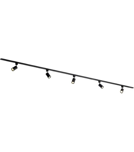 Qub Focus III 1 Fase Railverlichting GU10 400cm I Vorm 6 Spots Railsysteem Zwart 662641064