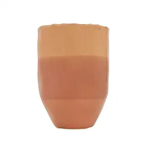 Chumbak Ceramic Morning Tune Vase (14.6cm Dia X 20cm, Peach)