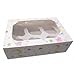 Price comparison product image Club Green 6 Piece Cupcake Box Baby Shower 240X165X75, Card, White, 27.5 x 27.5 x 2.2 cm
