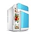 Produktbild Mini-Kühlschrank Doppeltür-Kühlschränke und Wärmer - 20L - für Zuhause, Büro, Auto, Wohnheim oder Boot - Kompakt und tragbar - AC- und DC-Netzkabel,Blue