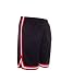 Produktbild Urban Classics Stripes Mesh Shorts TB243, color:black/red/white;size:S
