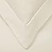 Superior 800 Thread Count Soft and Wrinkle Resistant 3-Piece Duvet Cover Set with Oxford Pillowcases, Cotton Blend, Double/King, Ivory