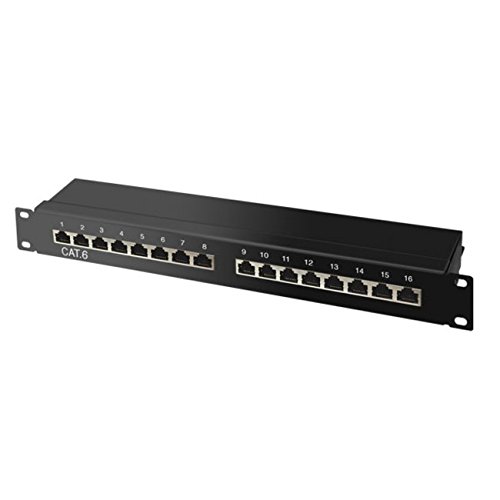 cat 6 19" 1HE-Patchpanel, 16 Port