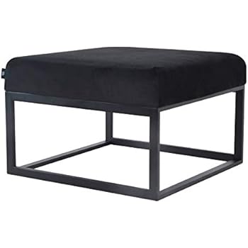 Homescapes skandinavische Samt Sitz Hocker, Nordische Pouf im