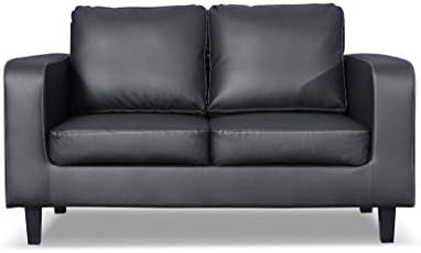 New Black Box Sofa Set 3+2+1 Faux Leather Bargain Price 3 Piece Suite FREE DELIVERY TO ENGLAND AND WALES