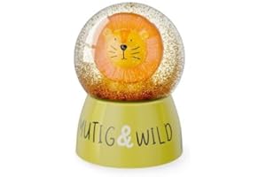 RUNGASSI Schneekugel Glitzerkugel Geschenk Themen: Tierwelt - Happy Birthday (Löwe - 7003341)