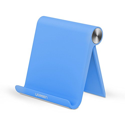 Tablet Ständer UGREEN Tablet Halterung Handy Holder Tisch Halterung für Max 10 Zoll Tablets, E-Reader und Smartphones; iPads, Google Nexus 7/10/4, Samsung Galaxy Tab P5100/ P3100/ N8000 Blau
